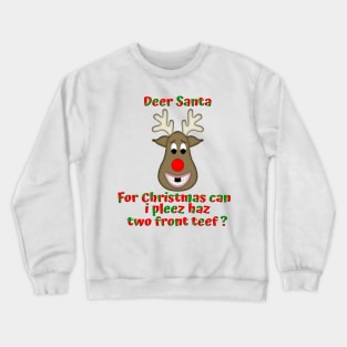 Funny Ugly Christmas Reindeer Crewneck Sweatshirt
